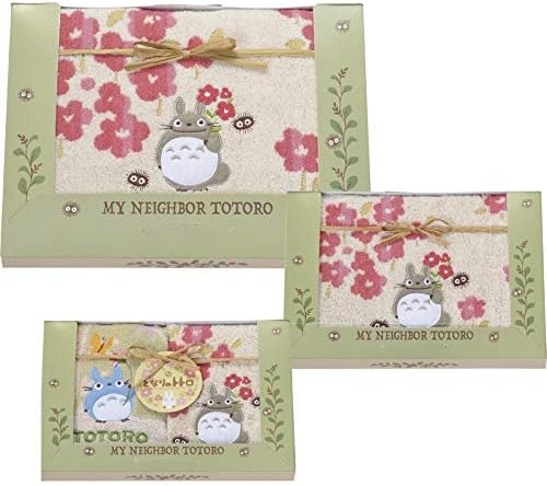 Marushin Towel Gift Greeting Moving Ghibli My Neighbor Totoro Acorn and Totoro 1105039900 TT-7150 2 hand towels/1 face towel/1 bath towel