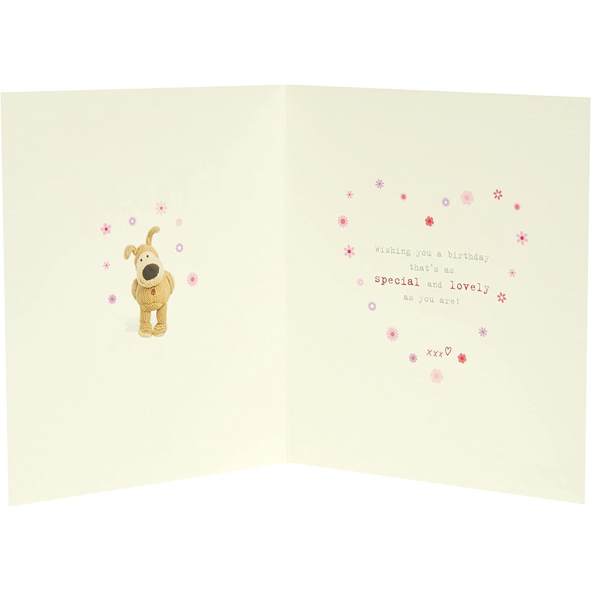 Boofle Birthday Card for Niece with Envelope, Cute Design, Large Flower Balloon, 737944-0-1, Multi, 159mm x 184mm