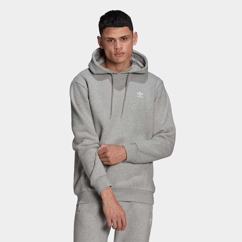 adidas Originals TREFOIL Essentials Adicolor Brushed-lined French Terry Sweatshirt Parka x Long Pants Top and Bottom Set
