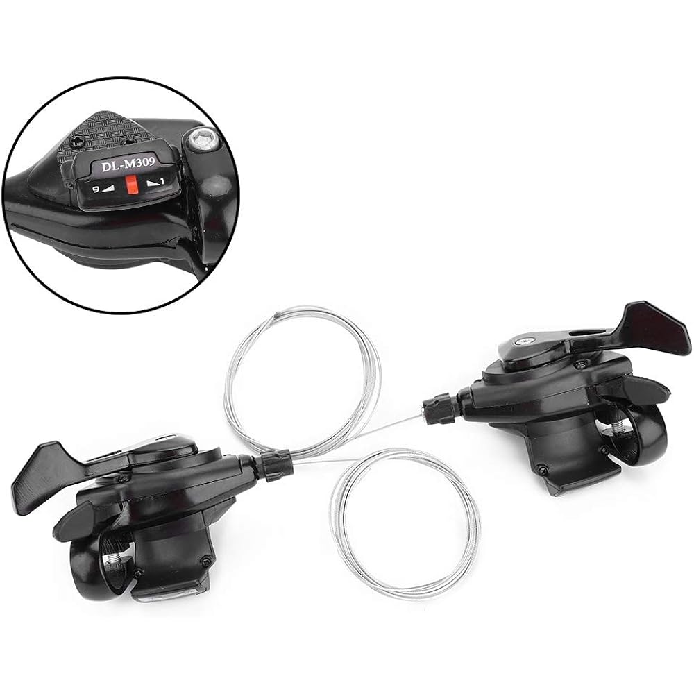 Shimano 8 Speed Shifter 7 Speed Shifter Black Metal 1 Pair Triple Speed Bicycle Gear Shift Derailleur Left Right Shifter (3X8 Speed)