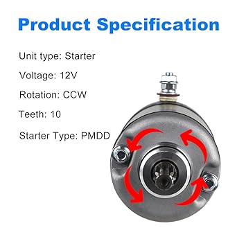 WATERWICH Starter Honda Foreman 500 450 400 TRX500FE FourTrax TRX400 TRX450 TRX500 1995-2011 31200-HM7-003 31200-HM7-A41 Replacement