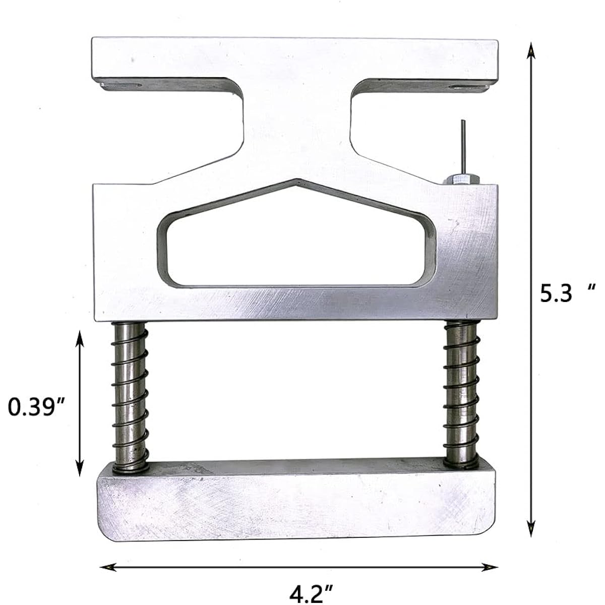 Jiayouy Spring Loaded Piano Center Pin Removal/Extraction Tool Piano Tuning Tool Silver - 5.3 x 4.2 inches