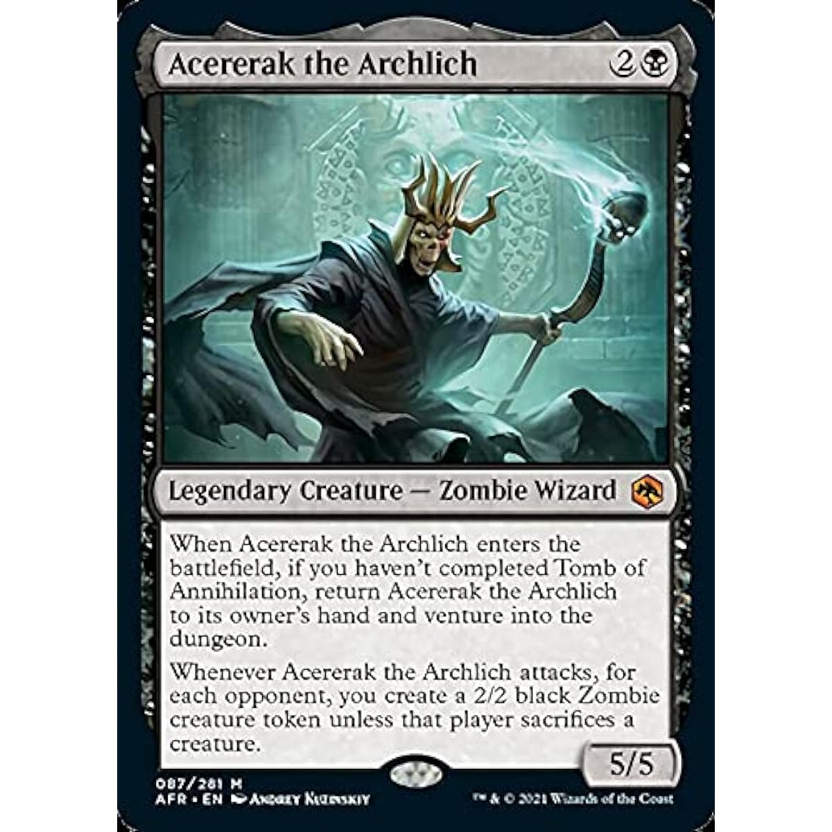 Magic: The Gathering - Great Sacred Achererak (087) - Foil - Adventures in the Forgotten Realms
