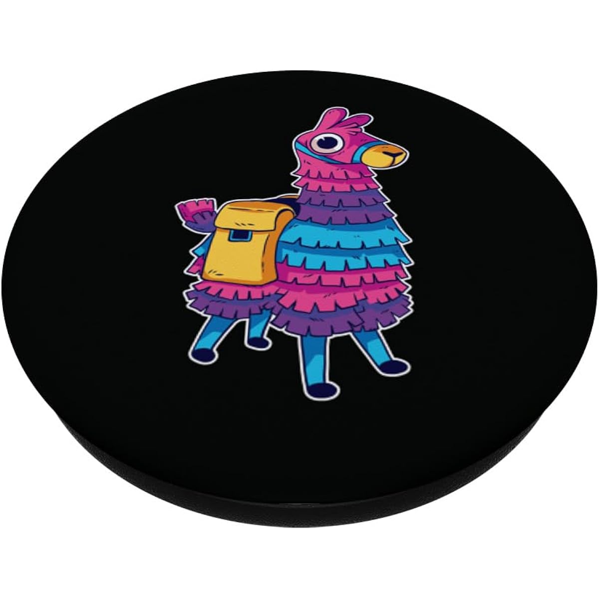 Funny Loot Llama Pinata With Yellow Saddlebag Artwork