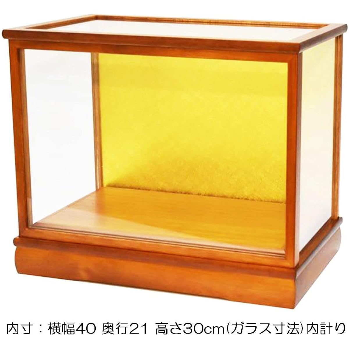 Doll case, glass case, Hina doll case, May doll case, Japanese doll, width 40, depth 21, height 30cm, Takasago, No. 7, Jinya