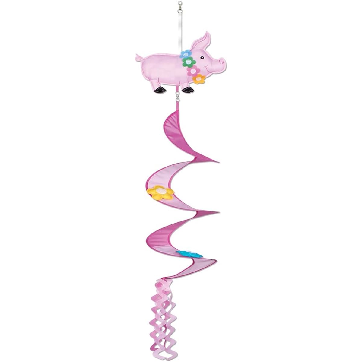 Beistle Luau Pig Wind Spinner Party Accessory (1 pc) (1/Package) One Size Fits All, Multicolor