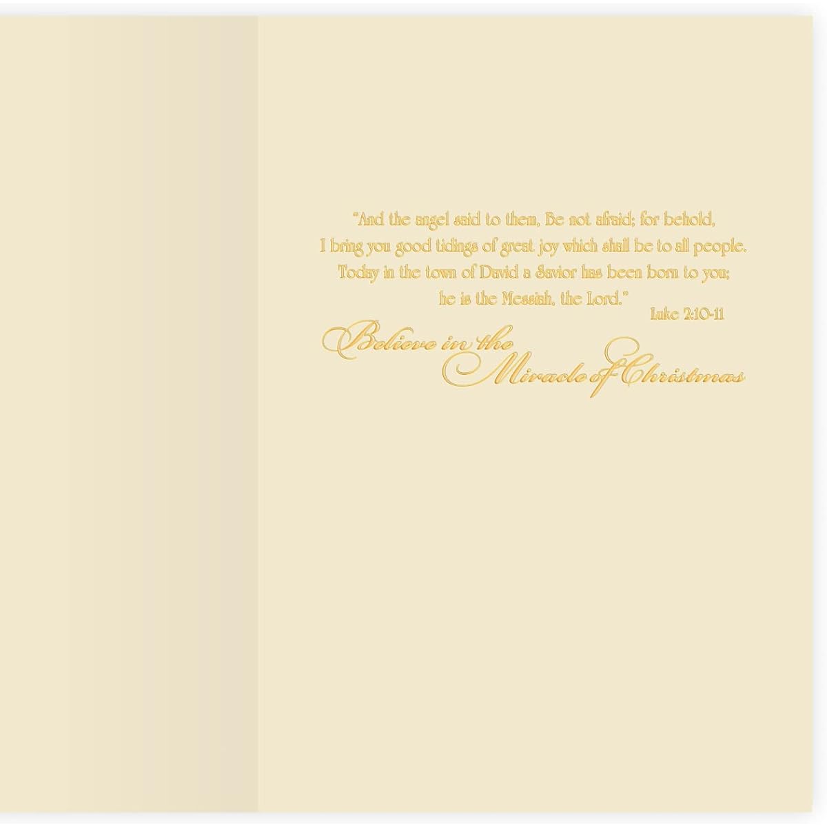 The Gallery Collection - (25) Song of the Angels Religious Christmas Cards with Foil-lined Envelopes