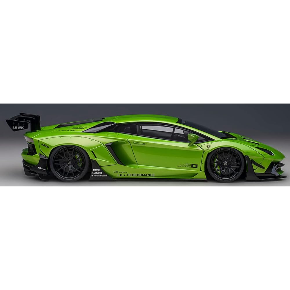 AUTOart 1/18 Liberty Walk LB-WORKS Lamborghini Aventador Limited Edition Pearl Green Finished Product 79243