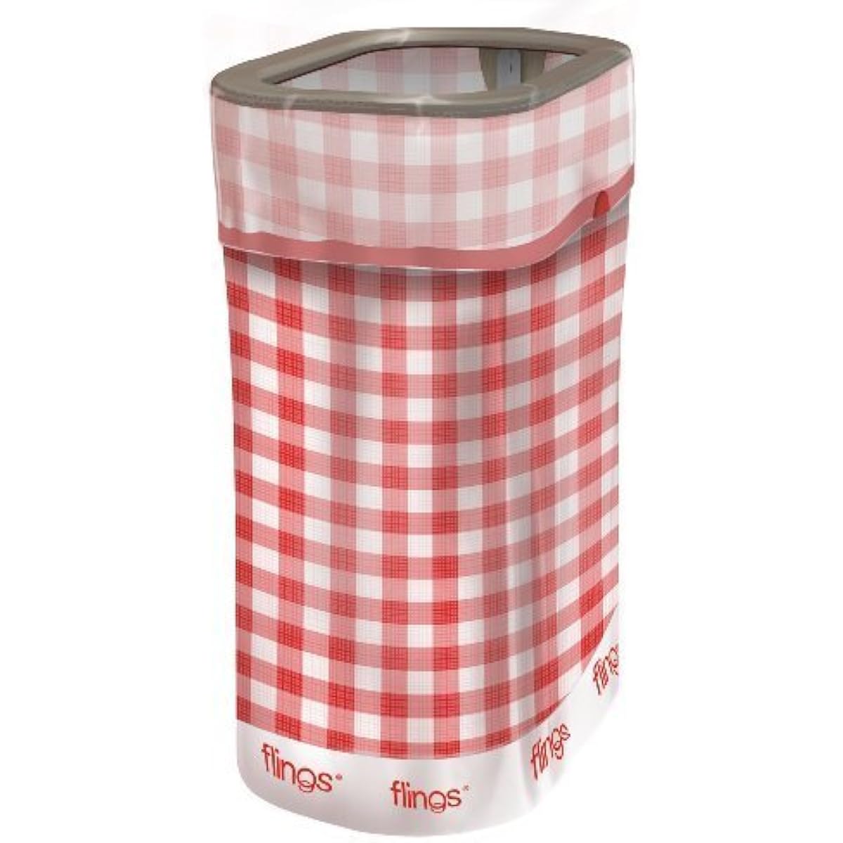 Gingham Flings Pop-up Trash Can