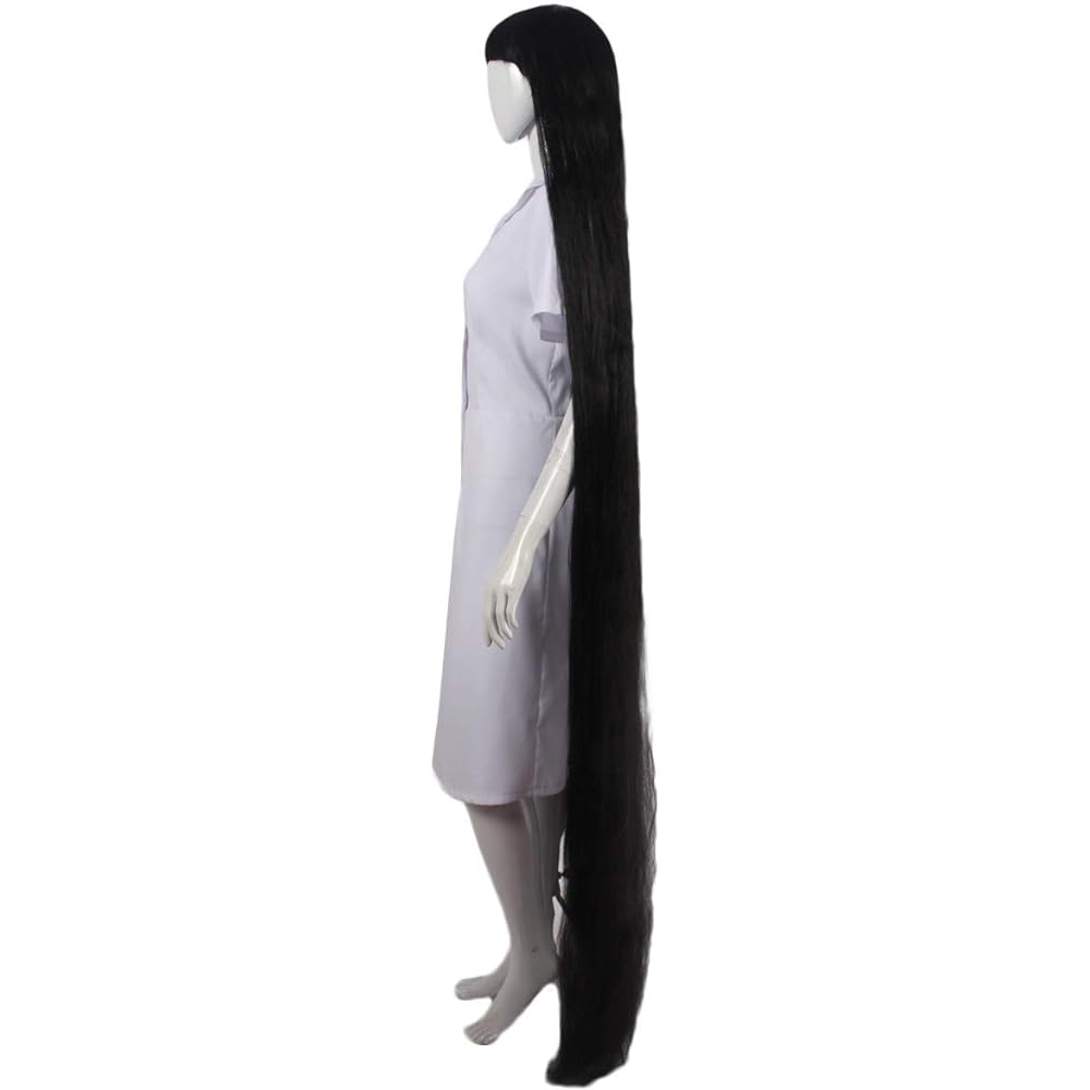 Wigs2you Costume Wig H-3271 Super Long Straight Thick Black Hair Black Full Wig Cosplay Wig Crossdressing Men's Dressing Twin Coordination Party Wig Standard M Size