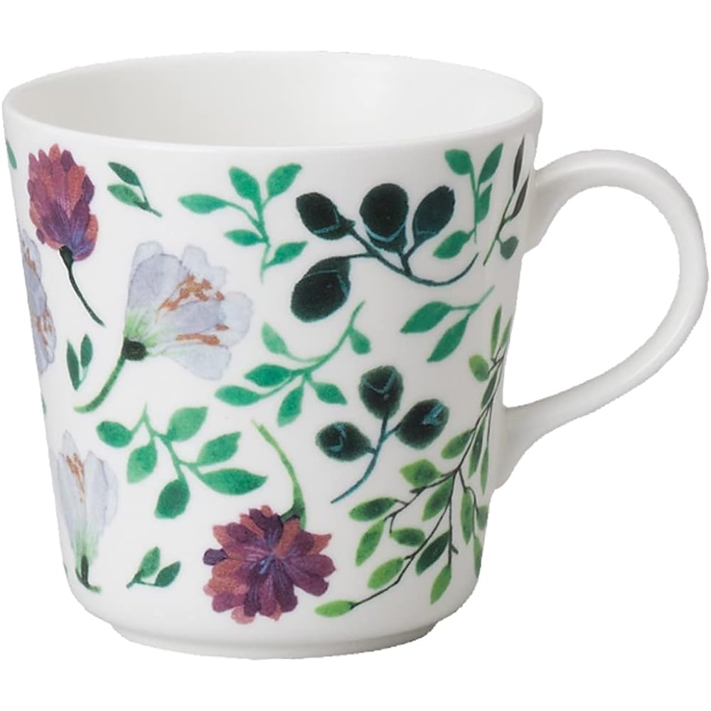 NARUMI Cup Saucer Set, Anna Emilia, For Tea and Coffee, Pair Set, 220cc, Microwave Warming, Dishwasher Safe, 96697-23167P