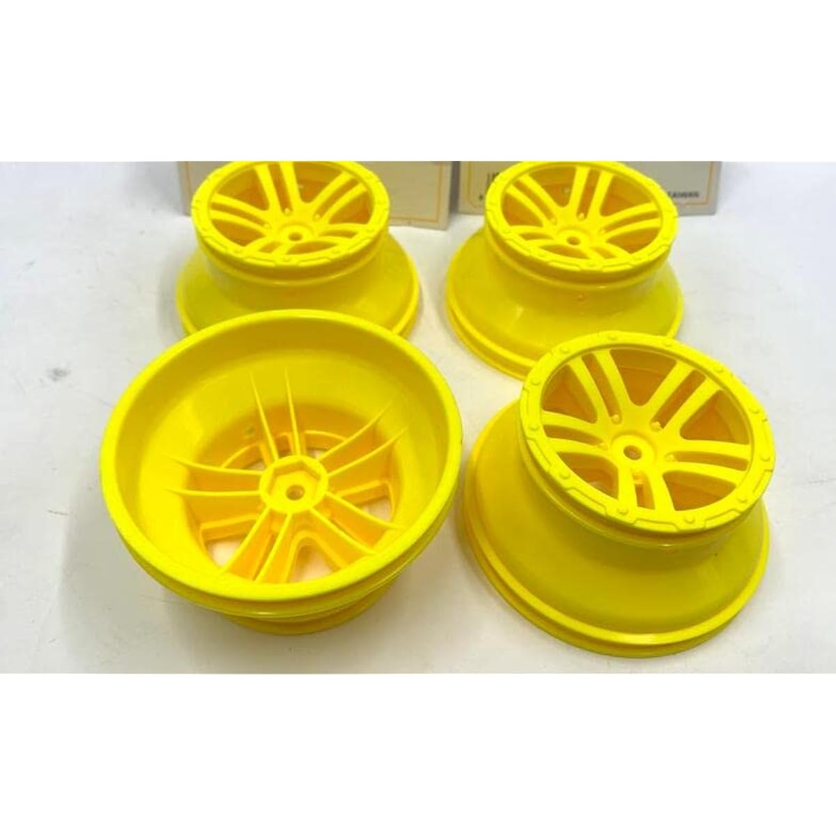 SF055Y 10A 76mm 3" Rim Hex 12mm Wheels (4) 1/10th RC Short Course Truck hobaoTraxxasss Team Associatedd Slash VKAR 10SC VRX 4WD E10SC HIMOTO hpi Slash/SC10/SC6/Blitz