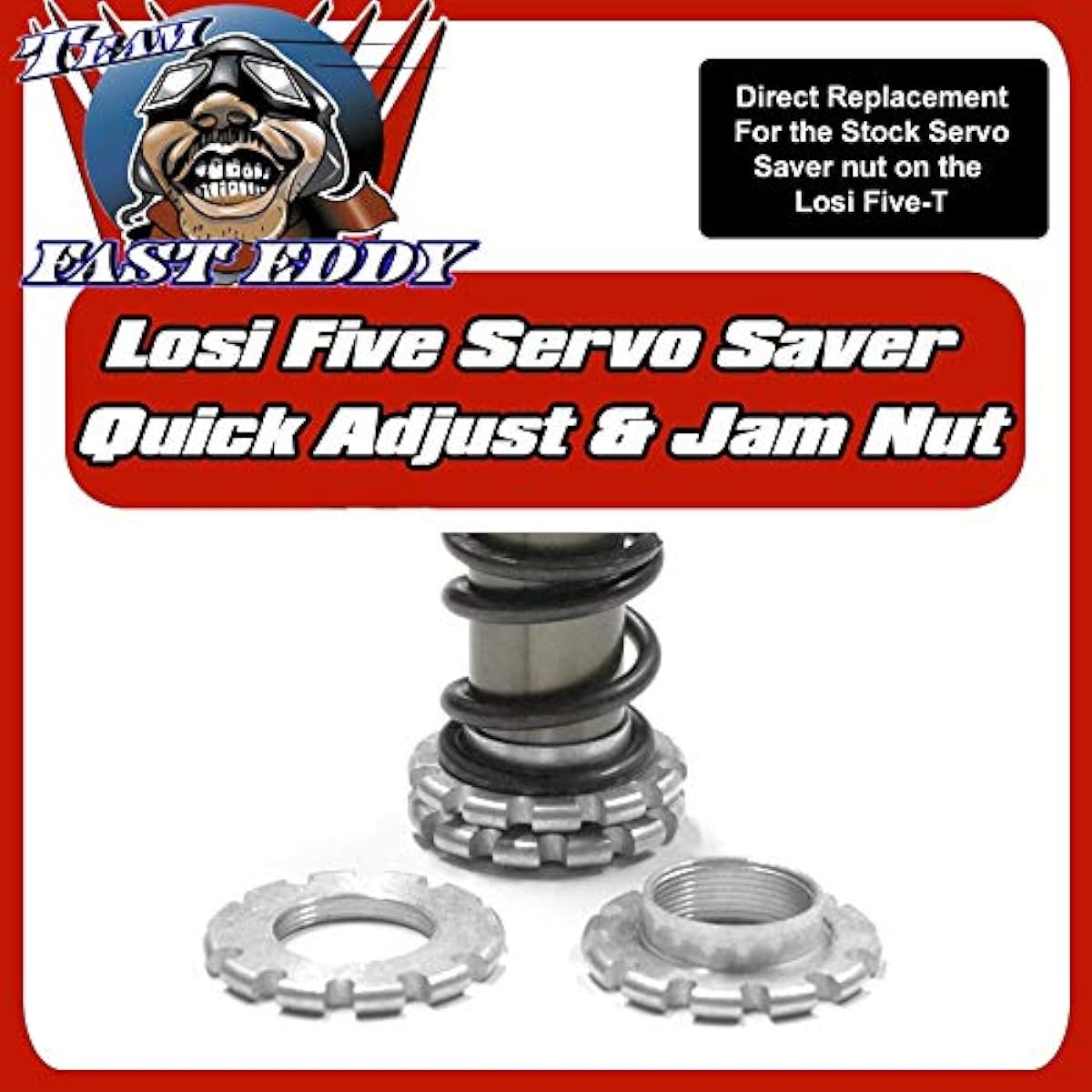 FastEddy Bearing Quick Adjust Servo Saver and Jam Nut (Losi 5ive)