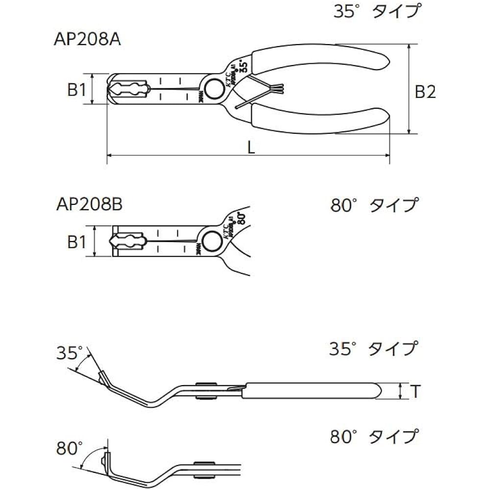 Kyoto Machinery Tools (KTC) Clip Clamp Tool Set ATP2022A