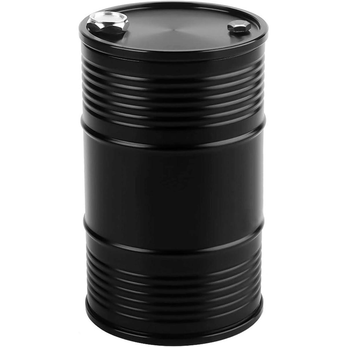 LAFEINA Metal 96mm/3.8inch Oil Drum Barrel 1/10 Rock Crawler Car Decoration Parts (Black)