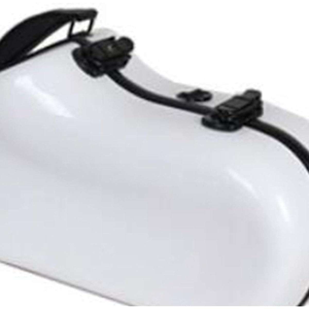 Tadill Alto Saxophone Gig Bag, Durable Lightweight Hard Case with Detachable Shoulder Strap for Saxophone, White