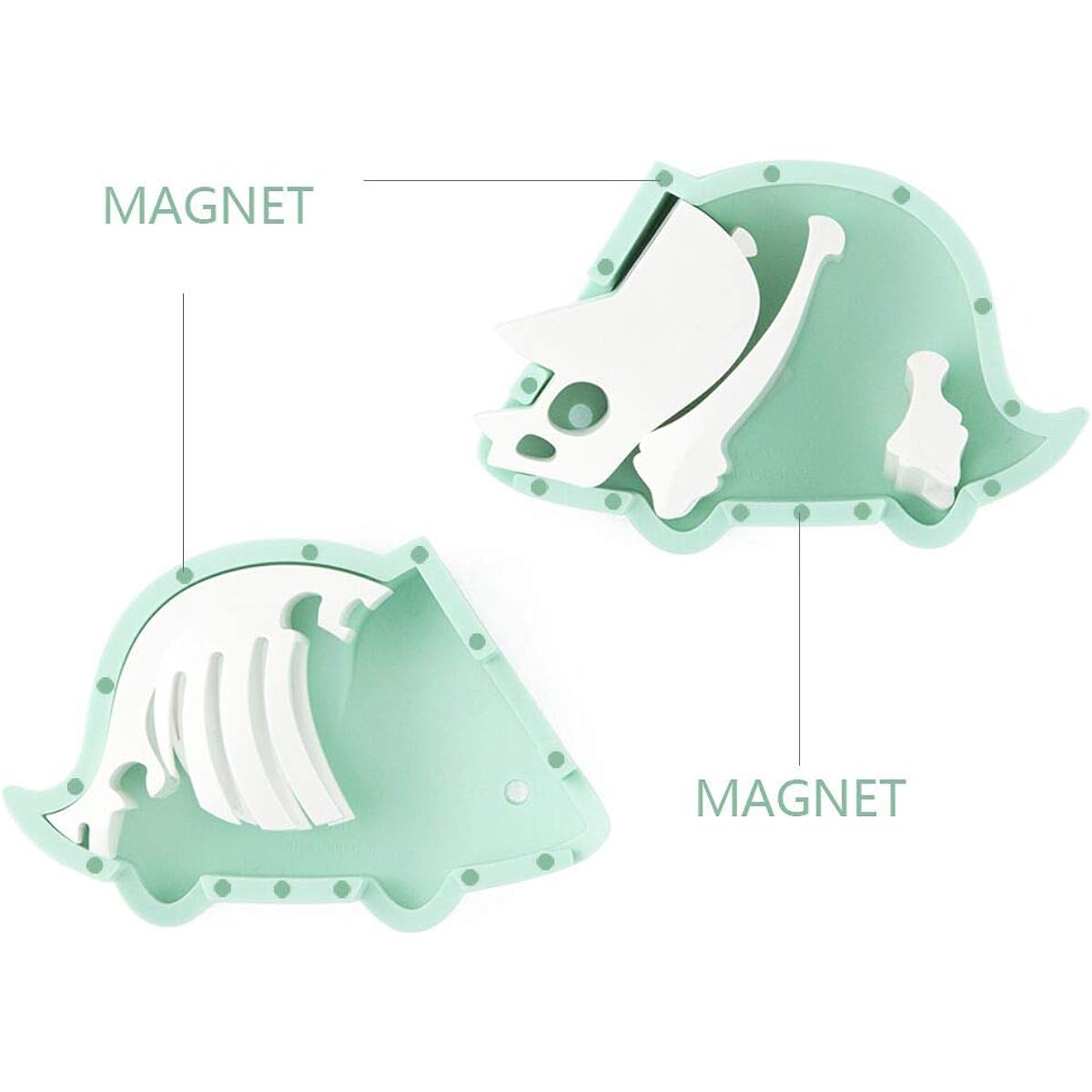 HALFTOYS Dinosaur Toy Creative Educational Building Puzzle Magnetic Tricera Top Model Set Toddler Kids Baby Children Series HD001