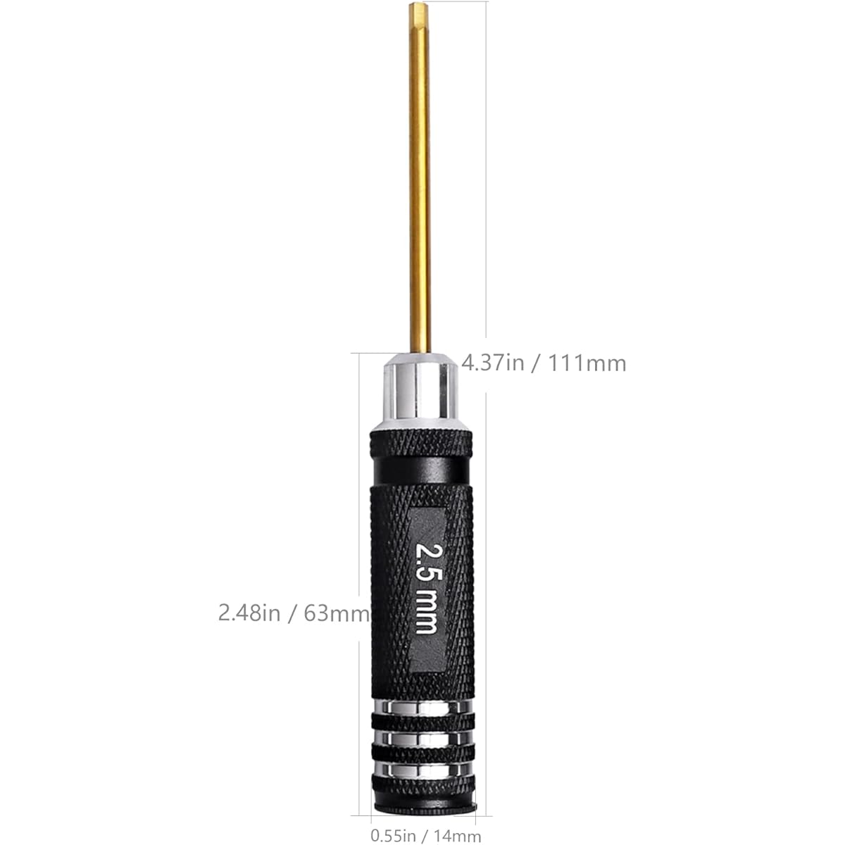 AllinRC Hex Driver 0.9mm 1.27mm 1.5mm 2mm 2.5mm Phillips Head Driver 3mm 4mm & Cross Wrench for Traxxas Axial SCX24 Redcat WLtoys 1/16 1/18 1/24 RC Truck Crawler