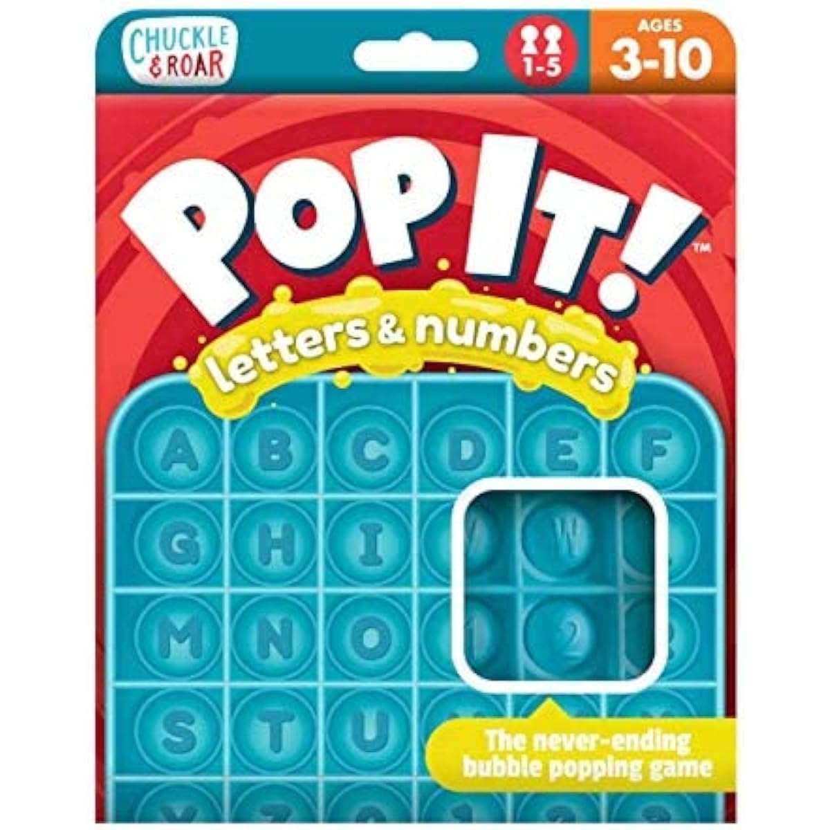 Chuckle & Roar Pop It! Letter & Number Fidget