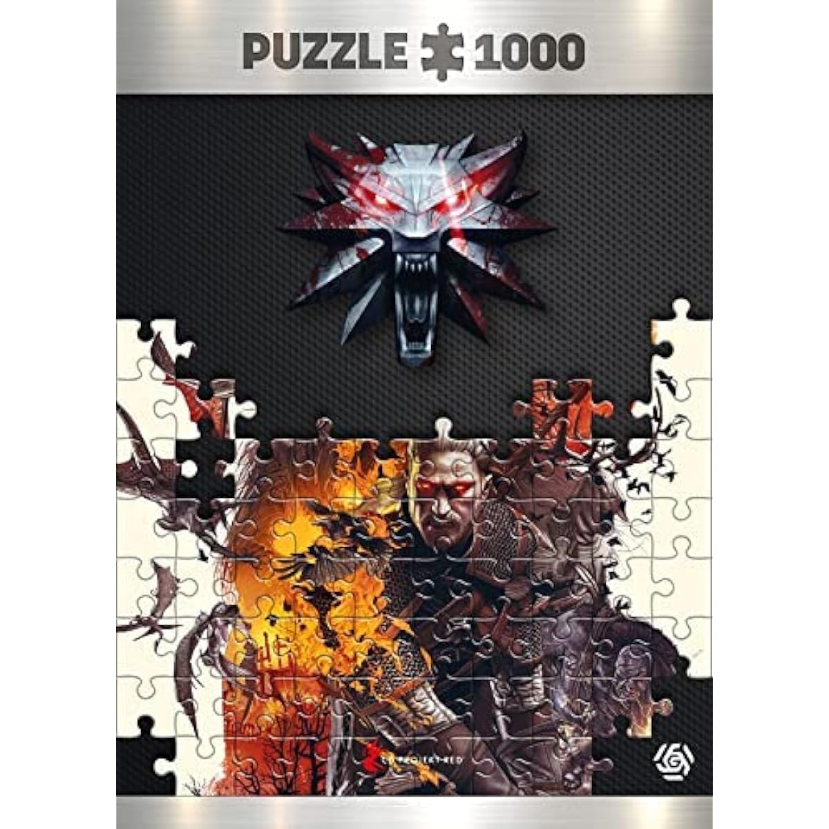 The Witcher 3: Wild Hunt Monster | 1000 Piece Jigsaw Puzzle | Includes Poster and Bag | 68 x 48 | For Adults & Kids Ages 14+ | Great Christmas or Birthday Gift | Game Artwork