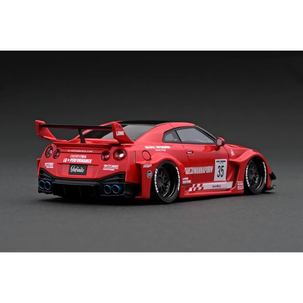 ignition model 1/43 LB-Silhouette WORKS GT Nissan 35GT-RR Red finished product IG2550