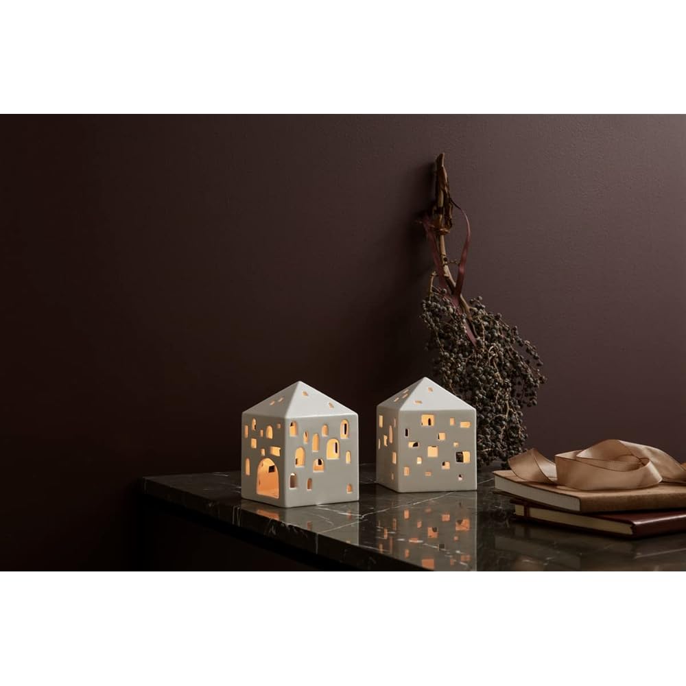 Kahler Urbania Tea Light House Ceramic Candle Holder Apartment Type