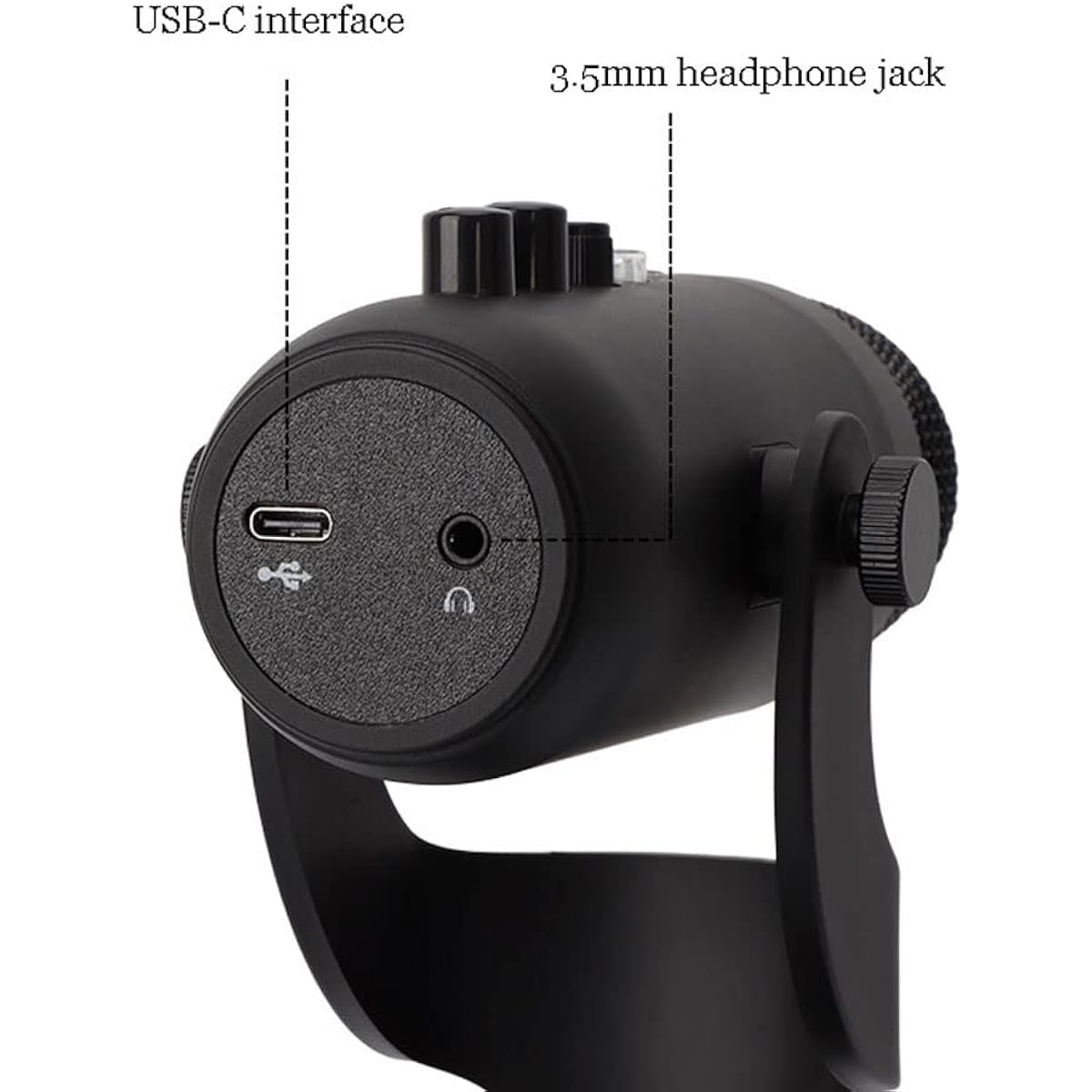 Mini USB Microphone, Accurate Supercardioid Pickup Pattern, Professional Recording Quality, 320° Adjustable Shock Mount