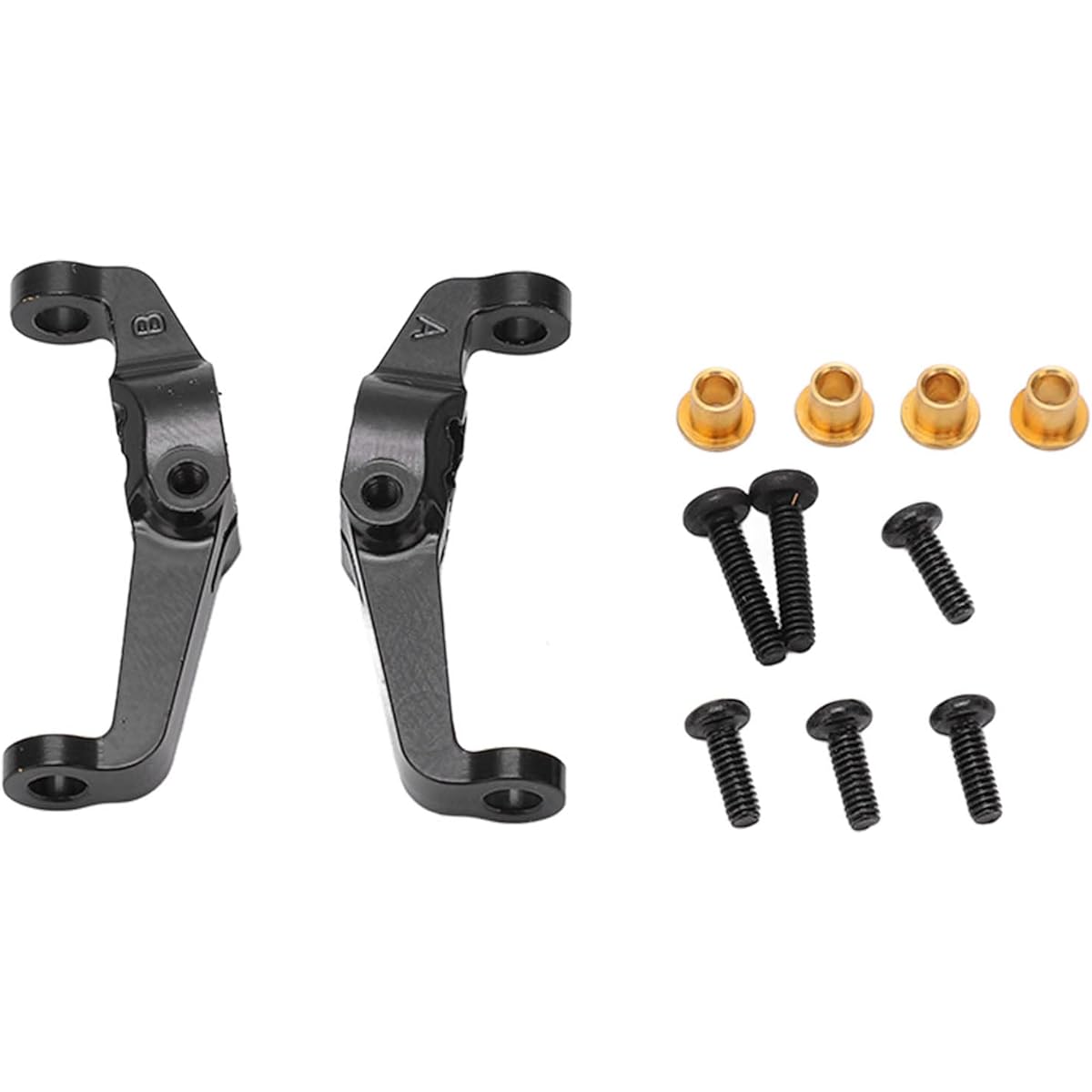 2pcs RC C Hub Carrier RC Car Brass Caster Block Wear-Resistant C Hub Carrier for FMS FCX24 1/24 RC Car Upgrade Parts Accessories