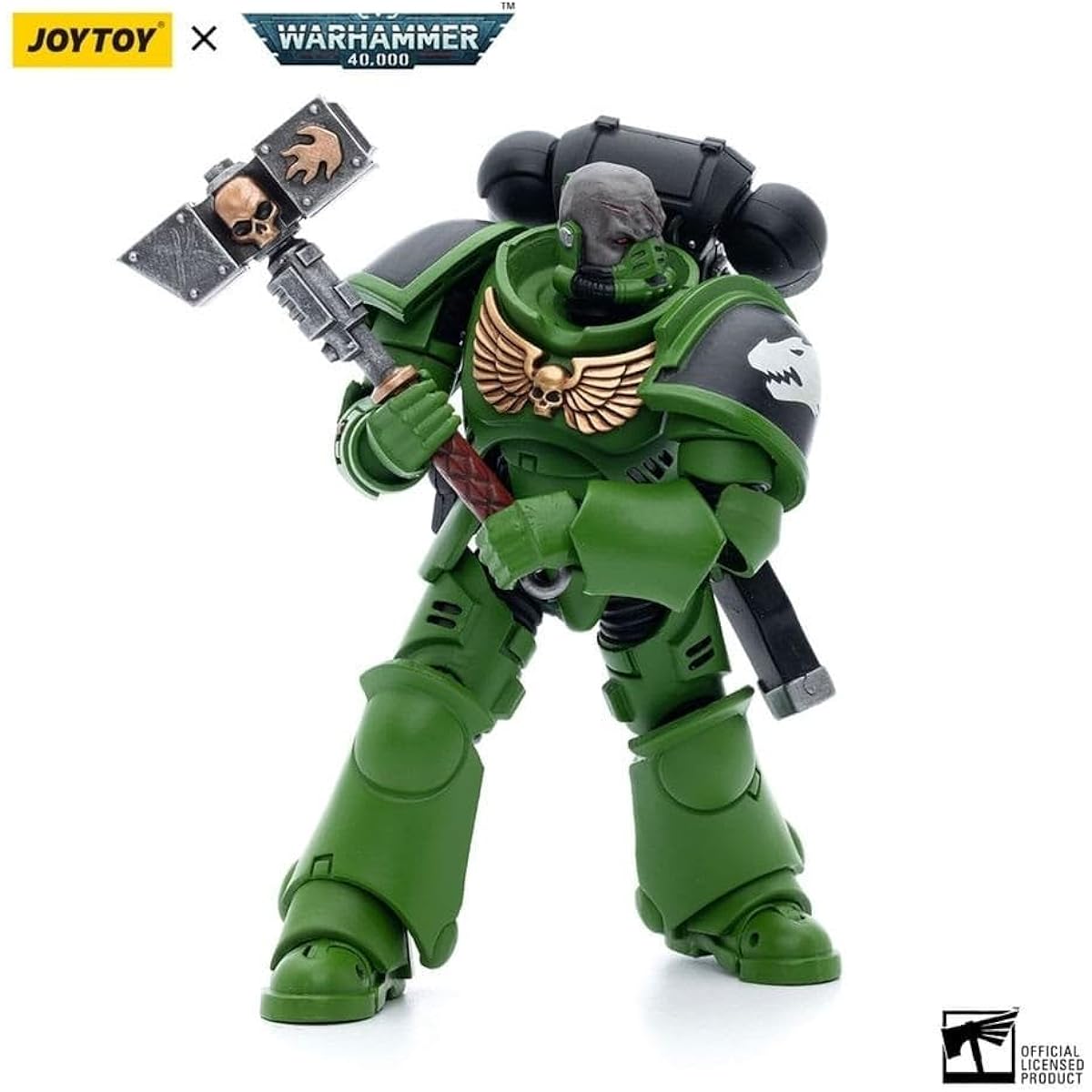 JoyToy Warhammer 40K Salamanders Assault Intercessor Sergeant Krajax 1:18 Scale Figure