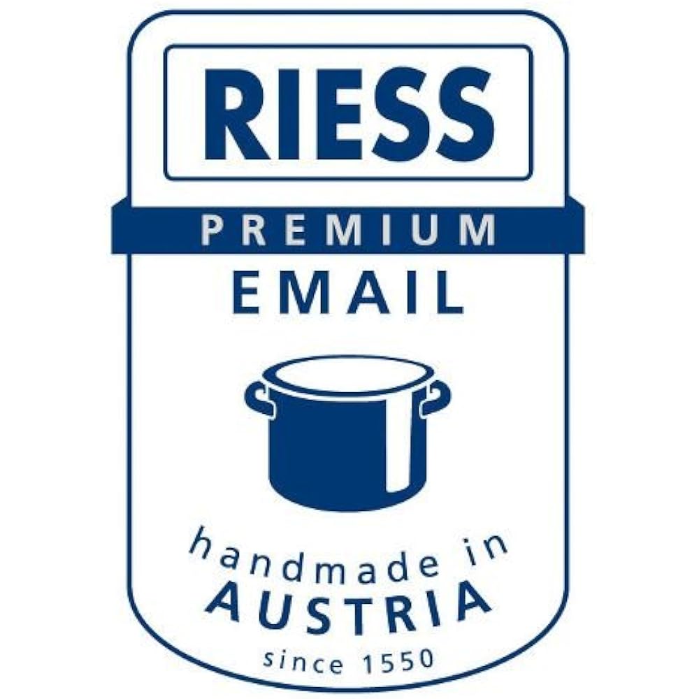 RIESS frying pan cappuccino 1kg enamel pan 28cm 0057-038