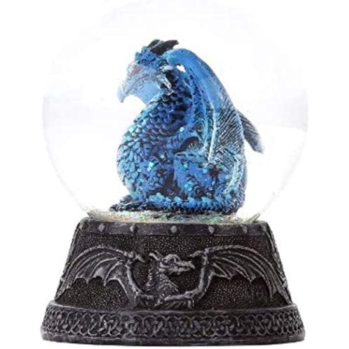 Quiksilver Dragon Water Globe with Glitters 80mm Home Decor Gift Collectible
