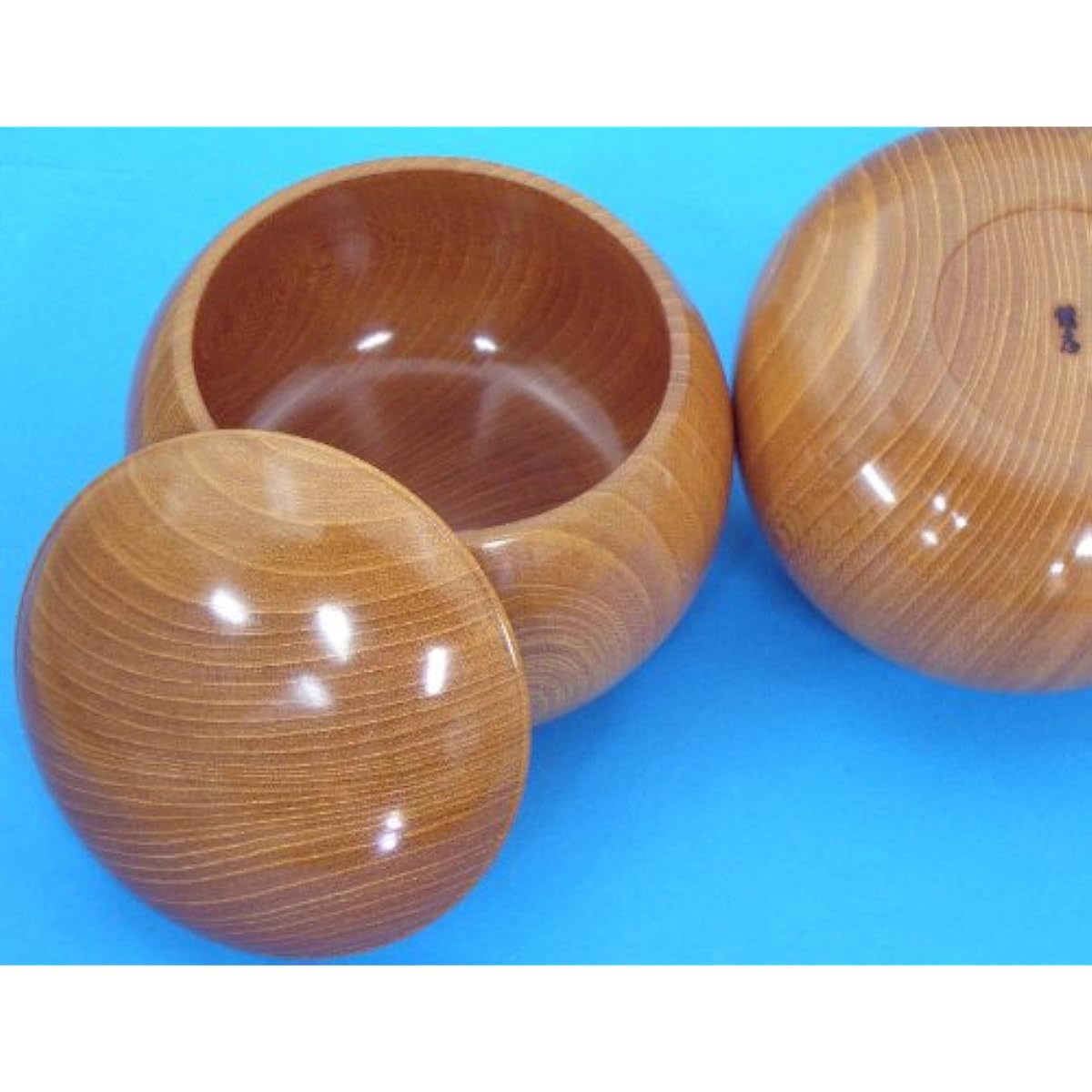 Handmade wooden go bowl, finest zelkova, extra large size 36, made by a traditional craftsman