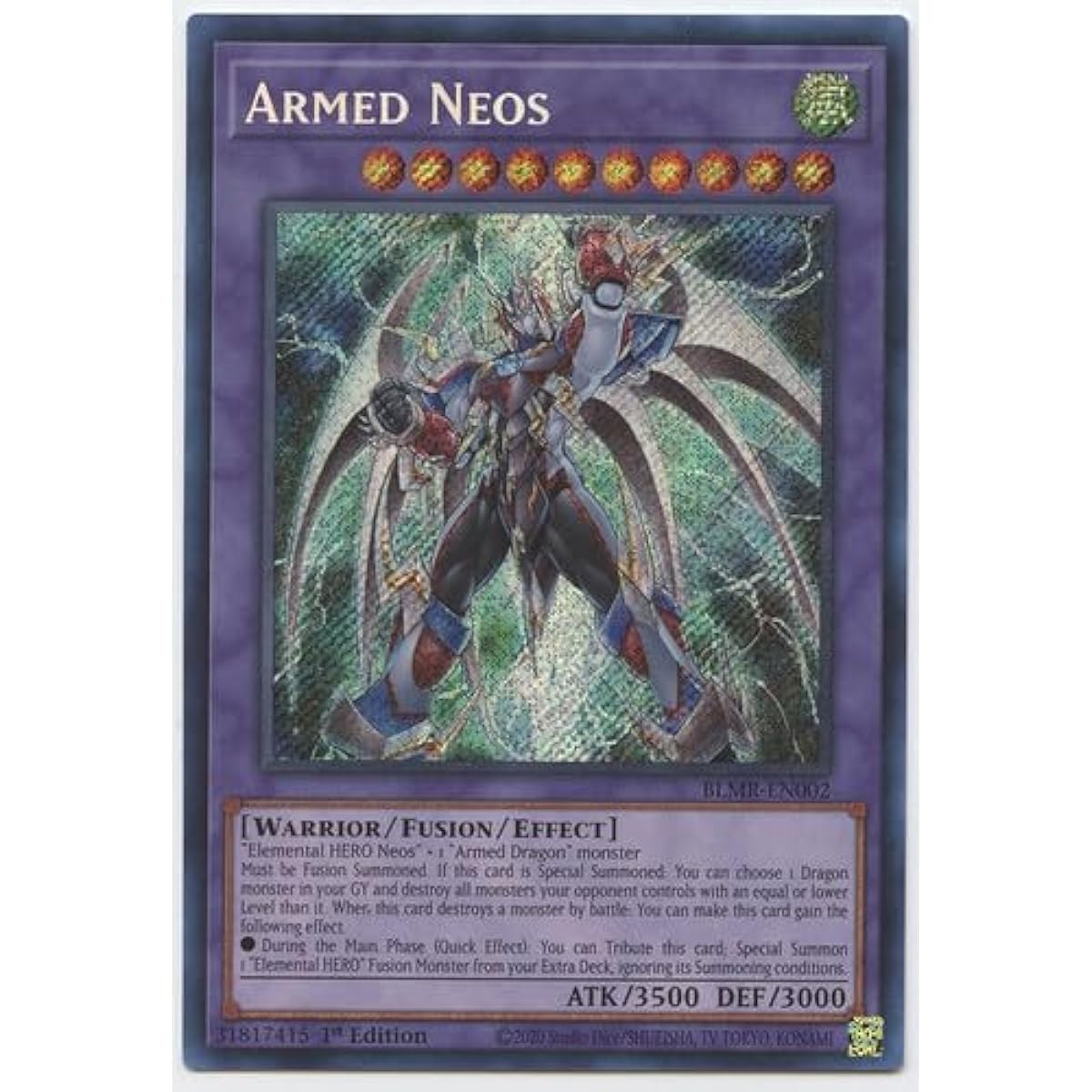 Armed Neos BLMR-EN002 Secret Rare First Edition