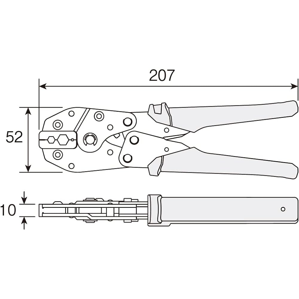 HOZAN Crimping Tool BNC/TNC/BNCC Connector Crimping Tool Compatible with: Nanasei Kagaku, Toukone (formerly Toyo Connector) P-740