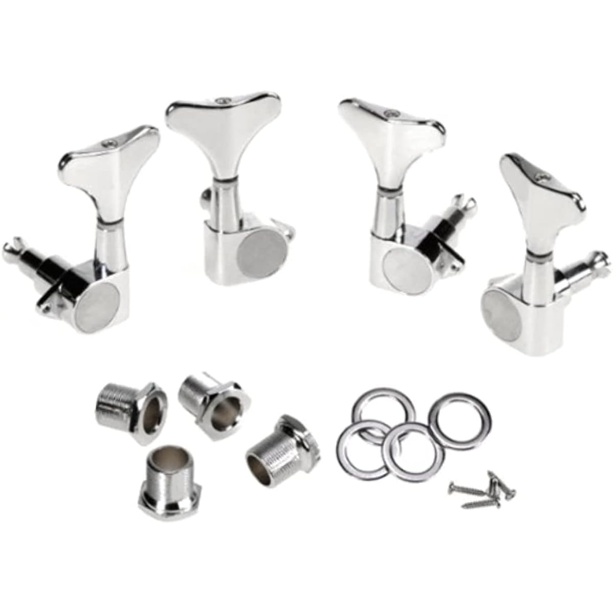ERINGOGO 12pcs Guitar Tuning Pegs Guitar Tuner Bass Tuner Silver Guitar Tuning Pegs Tuner Machine Head Guitar Tuning Key Bass Tuning Pegs Guitar String Single Shake