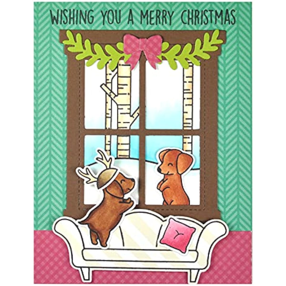Lawn Fawn Furry and Bright Clear Stamp Set 3"x4" Coordinates with Lawn Cut Dies, 2 Item Set (LF2670 LF2671)