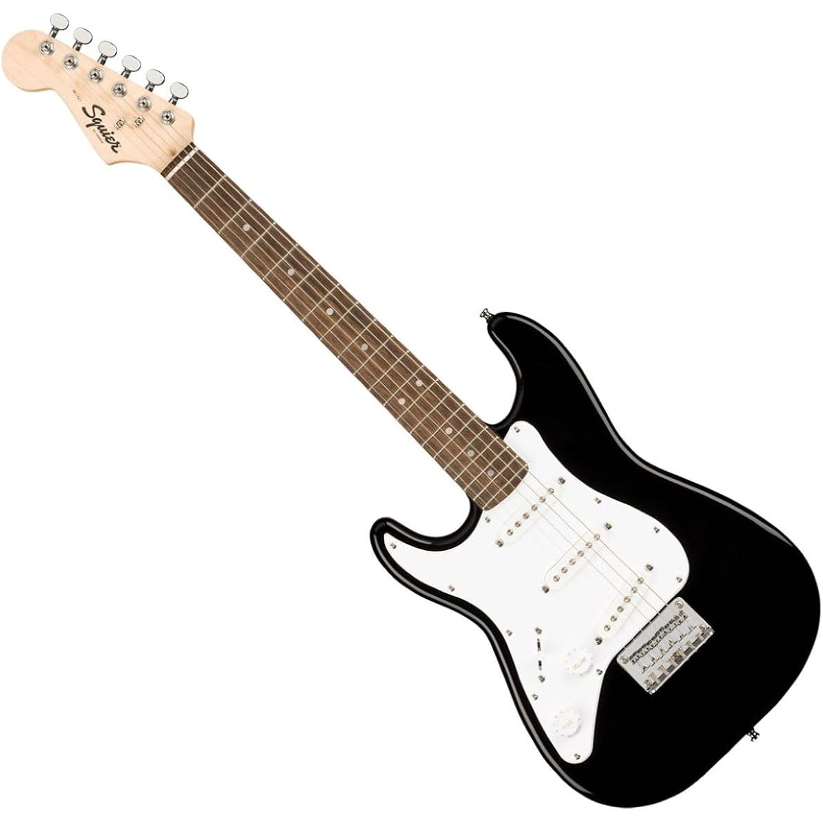 Squier by Fender Mini Stratocaster Left-Handed Black Elementary school students can play from the first grade! Kids guitar beginner set Electric guitar for children Mini guitar Black Stratocaster Left-handed Squier/Squier