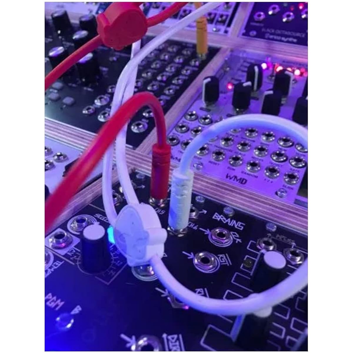 Luigi's Modular Doppio 3.5mm Splitter Patch Cable 15cm x 30cm - 2 Pack (Red) - for Eurorack Modular Synthesizer