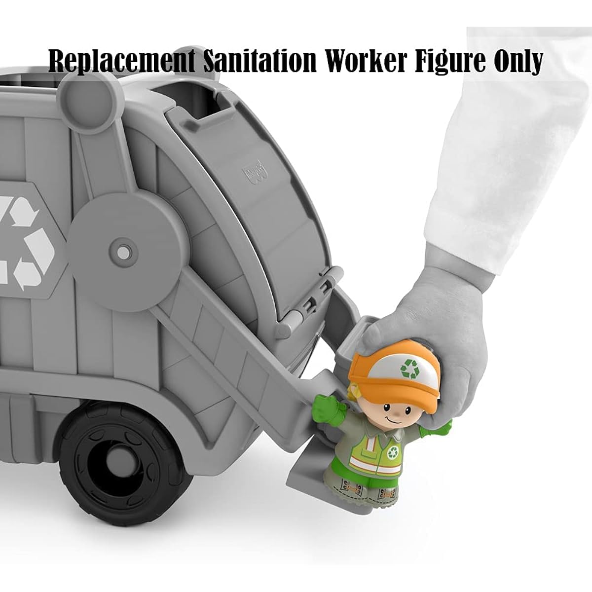 Little People Replacement Parts for Recycling Truck - GWD29 ~ Replacement Sanitation Worker Figure