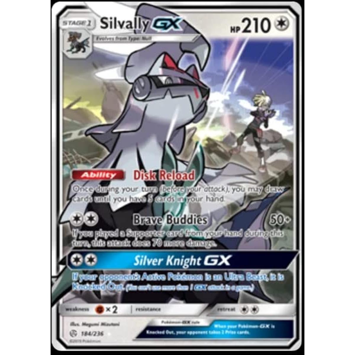 Pokemon Galaxy GX 184/236 Space Eclipse Ultra Rare Card