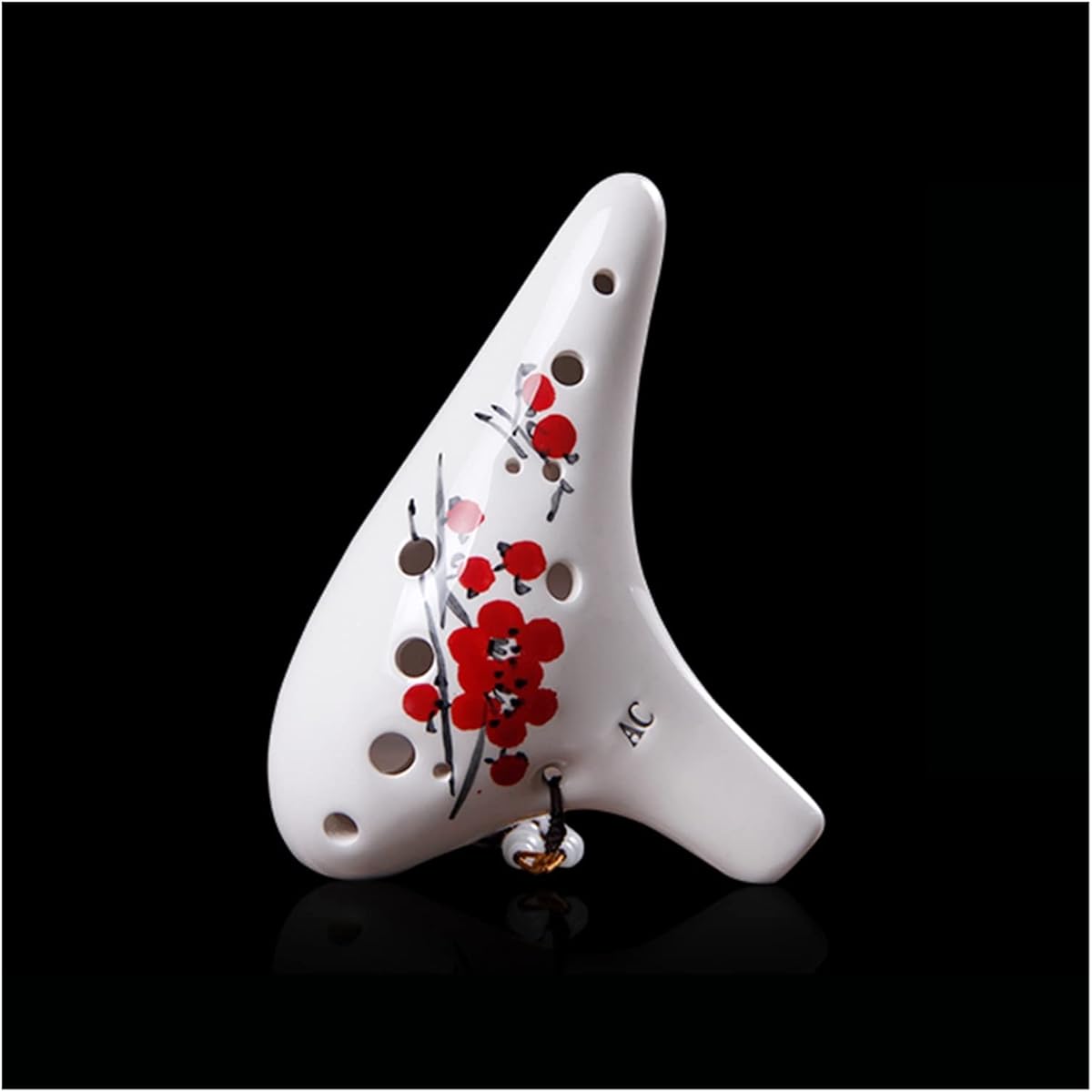Round Head 12 Hole Alto C Tone Ceramic Ocarina Hand Painted 12 Hole AC Student Ocarina Musical Instrument Ocarina Instrument (4)