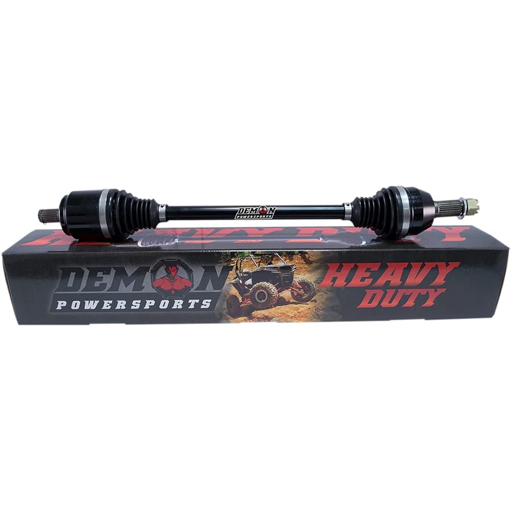 Demon Slayer: Kimetsu no Yaiba Power Sports Rear Left and Right Heavy Duty Axle (2006-19) Suzuki KingQuad 450/500/700/750 Chromoly Steel 4340 Dual Heat Treatment High Strength Wide Angle & Molybdenum Grease Precision