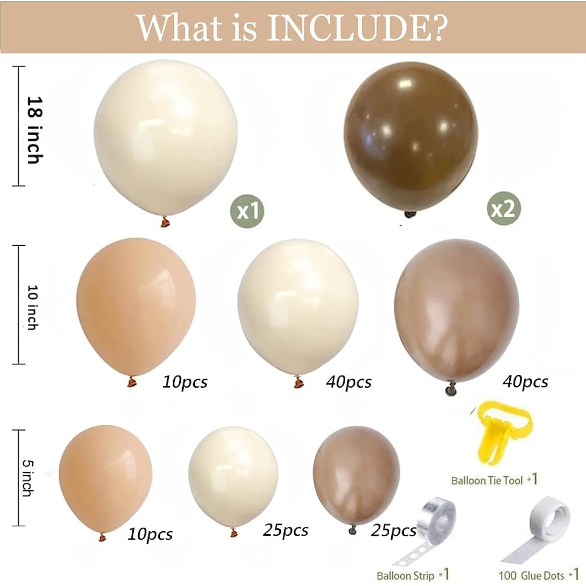 Brown Balloon Garland Arch Kit Nude Balloons Tan Blush Neutral Balloons Jungle Theme Woodland Teddy Bear Baby Shower Birthday Party Decorations
