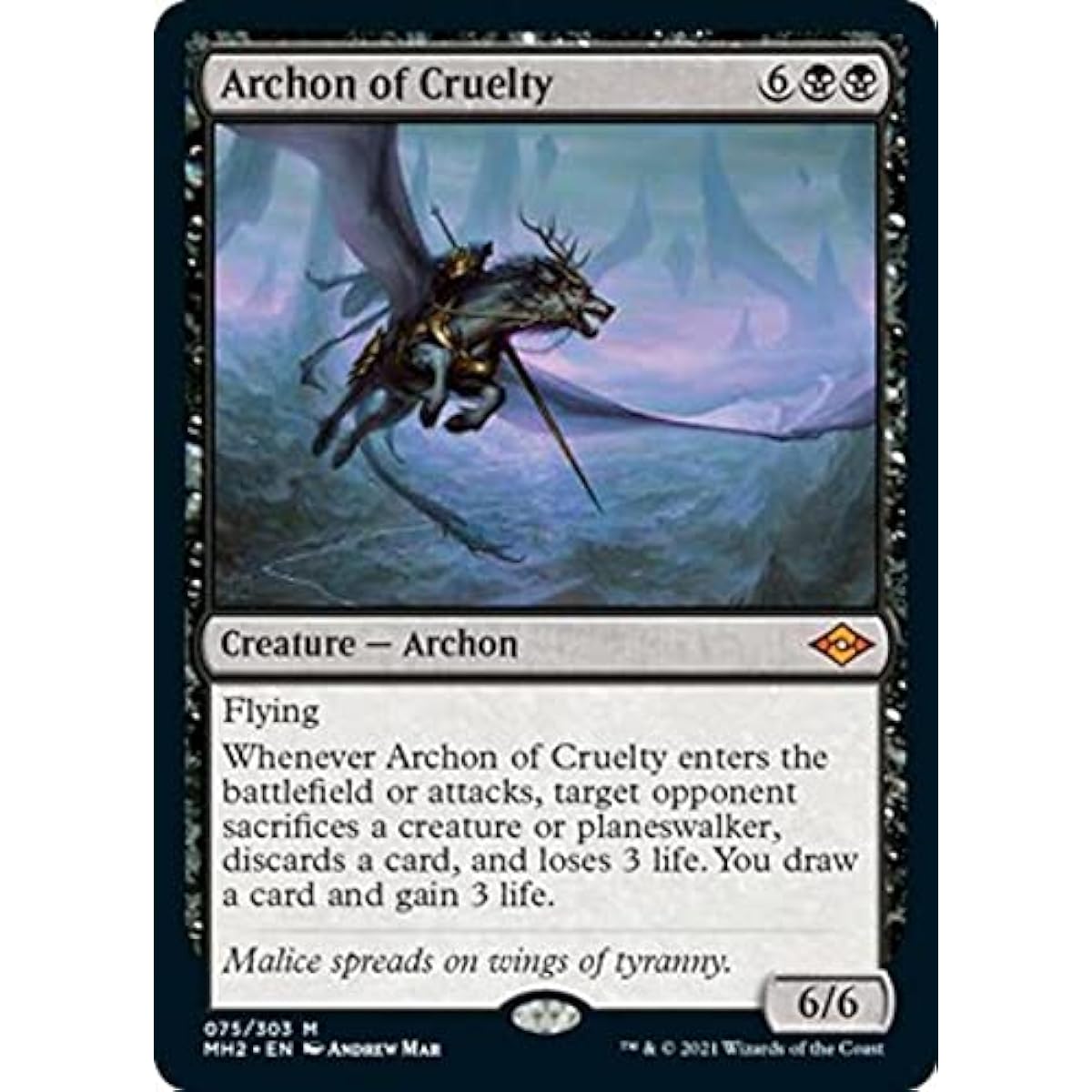 Magic: The Gathering - Archon of Cruelty (075) - Modern Horizons 2