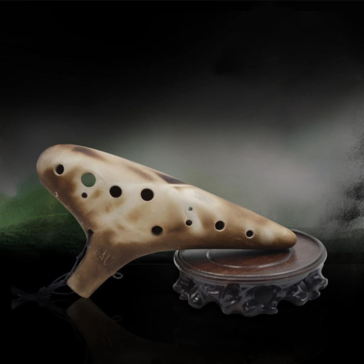 12 Holes Smoked Alto C Key Unglazed Ceramic Ocarina 12 Holes Student Ocarina Musical Instrument Ocarina Instrument