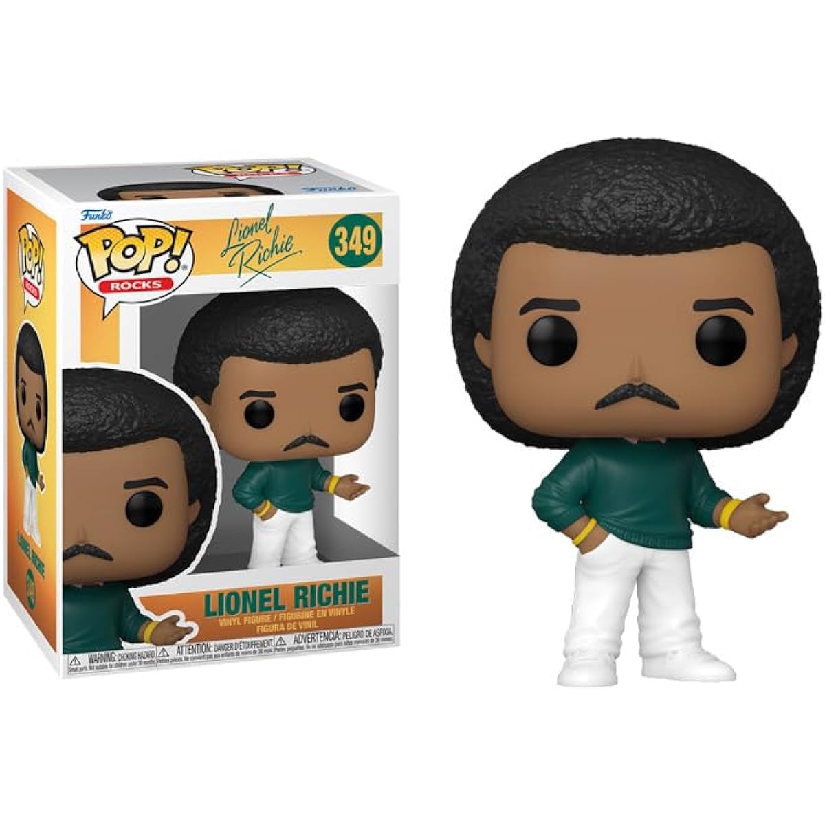 POP Rocks: Lionel Richie Funko Vinyl Figure (with Compatible Box Protector Case) Multicolor 3.75"