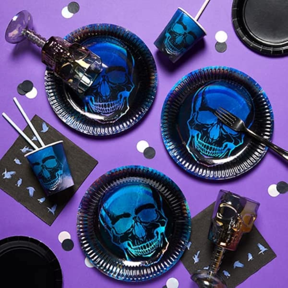 Amscan 9907411 - Halloween Bones Heat 3D Skull Centerpiece Decoration - 27.5cm