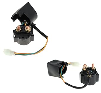 Solenoid Starter Relay for 4 Stroke GY6 Engine 50cc 70cc 90cc 100cc 110cc 125cc 150cc 200cc 250cc for Honda Can-am Polaris for Polaris for Arctic ATV Quad Scooter Go Kart Chopper Dirt Bike