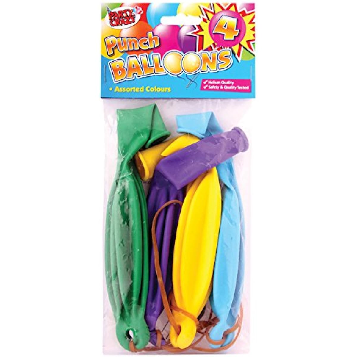 Party crazy punch balloons (4 pack)