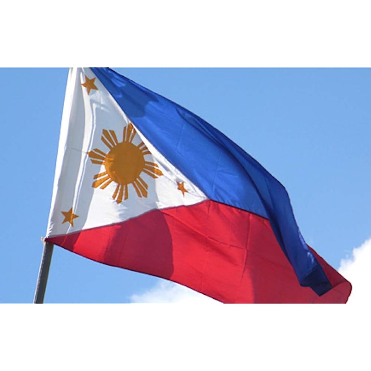 Philippine Flag 5 Sizes Nylon/Cotton (120cm x 240cm (Cotton))